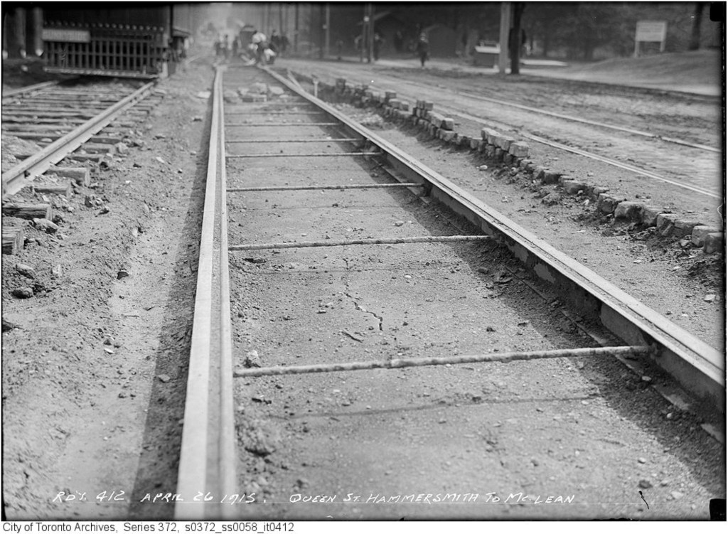 Queen St. - Hammersmith to McLean Track reconstruction - April 26, 1915